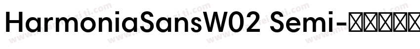 HarmoniaSansW02 Semi字体转换